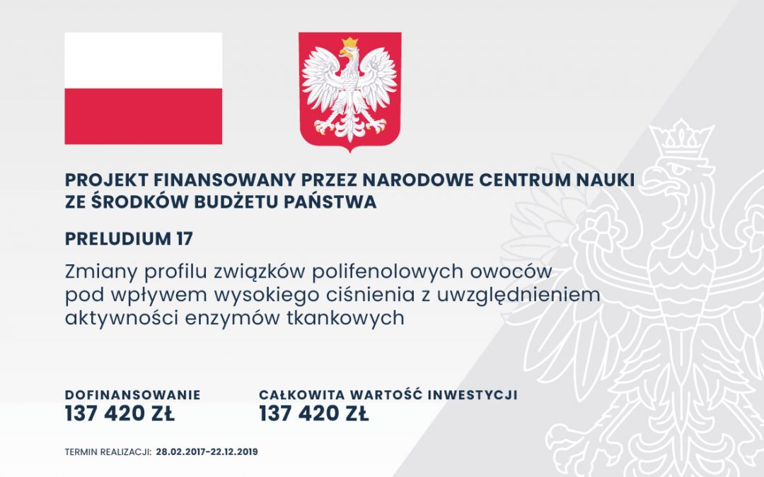 Zmiany profilu związków polifenolowych owoców pod wpływem wysokiego ciśnienia z uwzględnieniem aktywności enzymów tkankowych