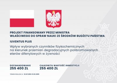 Wpływ wybranych czynników fizykochemicznych na kierunek przemian degradacyjnych polibromowanych eterów difenylowych w żywności