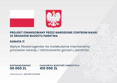 Wpływ fitoestrogenów na molekularne mechanizmy procesów rozwoju i różnicowania gonad u jesiotrów