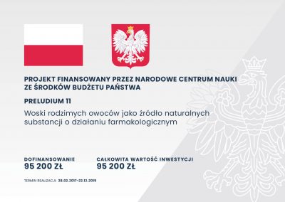 Woski rodzimych owoców jako źródło naturalnych substancji o działaniu farmakologicznym