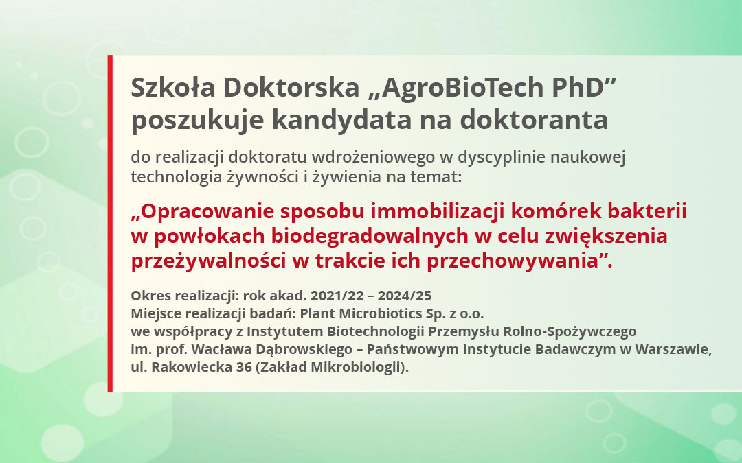 Doktorat wdrożeniowy – poszukujemy