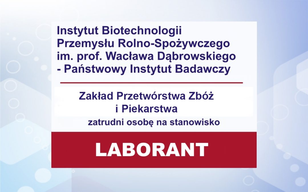 Praca – laborant w ZZ