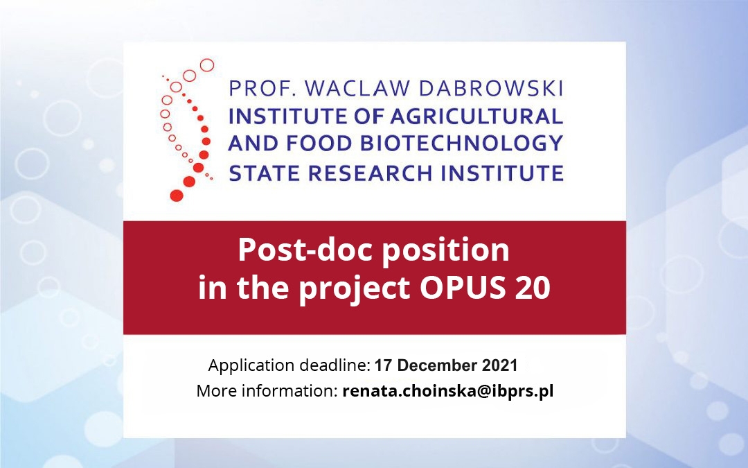 Post-doc position in IBPRS-PIB