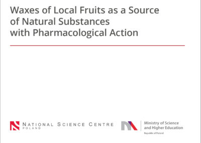 Waxes of Local Fruits as a Source of Natural Substances with Pharmacological Action