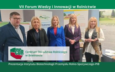 Prezentacja Instytutu Biotechnologii Przemysłu Rolno-Spożywczego-PIB  na konferencji w ramach VII Forum Wiedzy i Innowacji w Rolnictwie