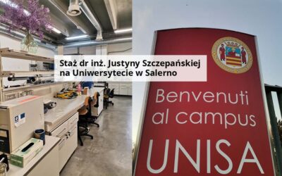 Staż dr inż. Justyny Szczepańskiej na Uniwersytecie w Salerno