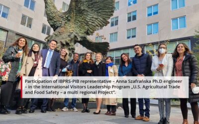 Participation of IBPRS-PIB representative in the International Visitors Leadership Program „U.S. Agricultural Trade and Food Safety – a multi regional Project”.