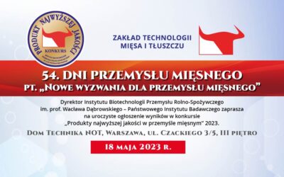 54. Dni Przemysłu Mięsnego