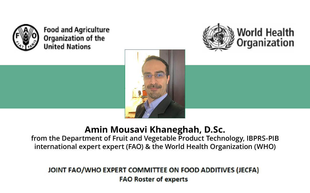 Amin Mousavi Khaneghah, D.Sc. – international expert FAO and WHO