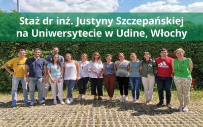 Staż dr inż. Justyny Szczepańskiej na Uniwersytecie w Udine, Włochy