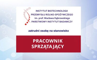 Zatrudnimy osobę na stanowisko: pracownik sprzątający