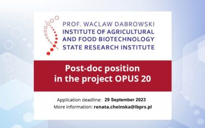 Assistant (post-doc) position – OPUS 20
