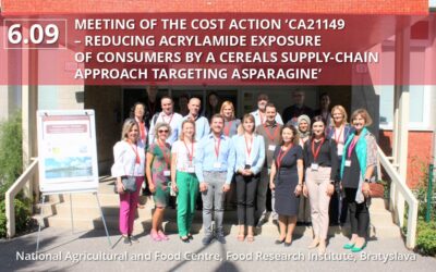 Meeting of the COST Action Working Group: ‘CA21149 – Reducing acrylamide exposure of consumers by a cereals supply-chain approach targeting asparagine’