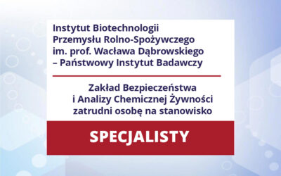 Zatrudnimy osobę na stanowisko SPECJALISTY