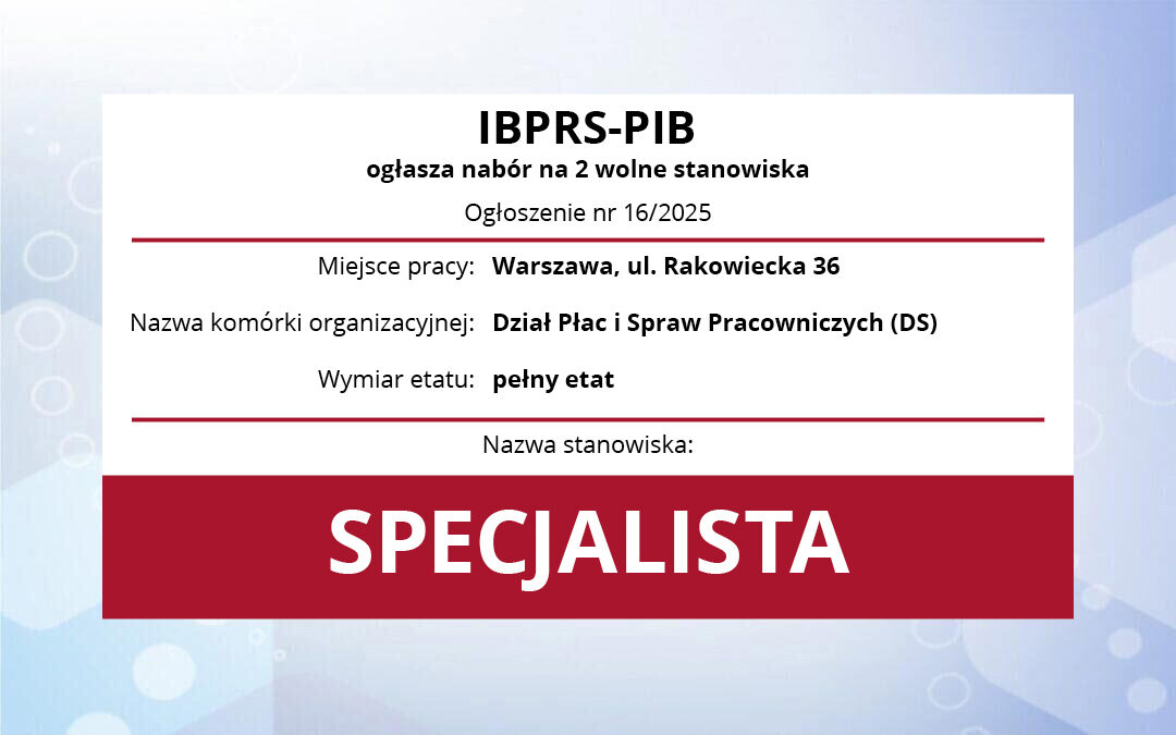 Praca: Specjalista w Dziale Płac i Spraw Pracowniczych (pełny etat). Ogłoszenie 16-2025.