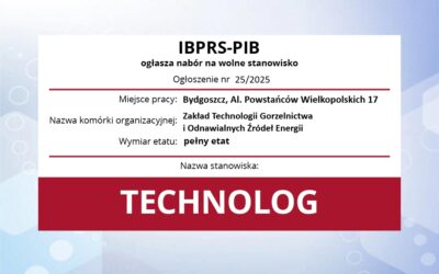 Praca: technolog (pełny etat) 25-2025.