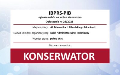 Praca: konserwator (pełny etat) 26-2025.